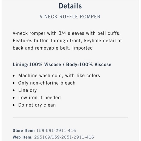 Abercrombie & Fitch V-Neck Romper - Picture 8 of 8